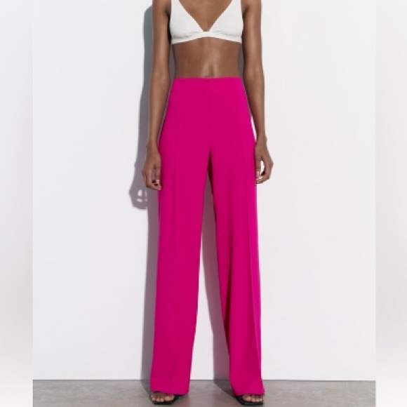 Zara Long Flowy Pants - Picture 1 of 10
